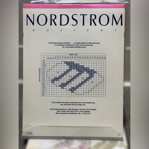 Vintage Y2K Nordstrom Hosiery Thigh High Lycra Sheer Leg Shadow Toe Navy Size D - Picture 3 of 4